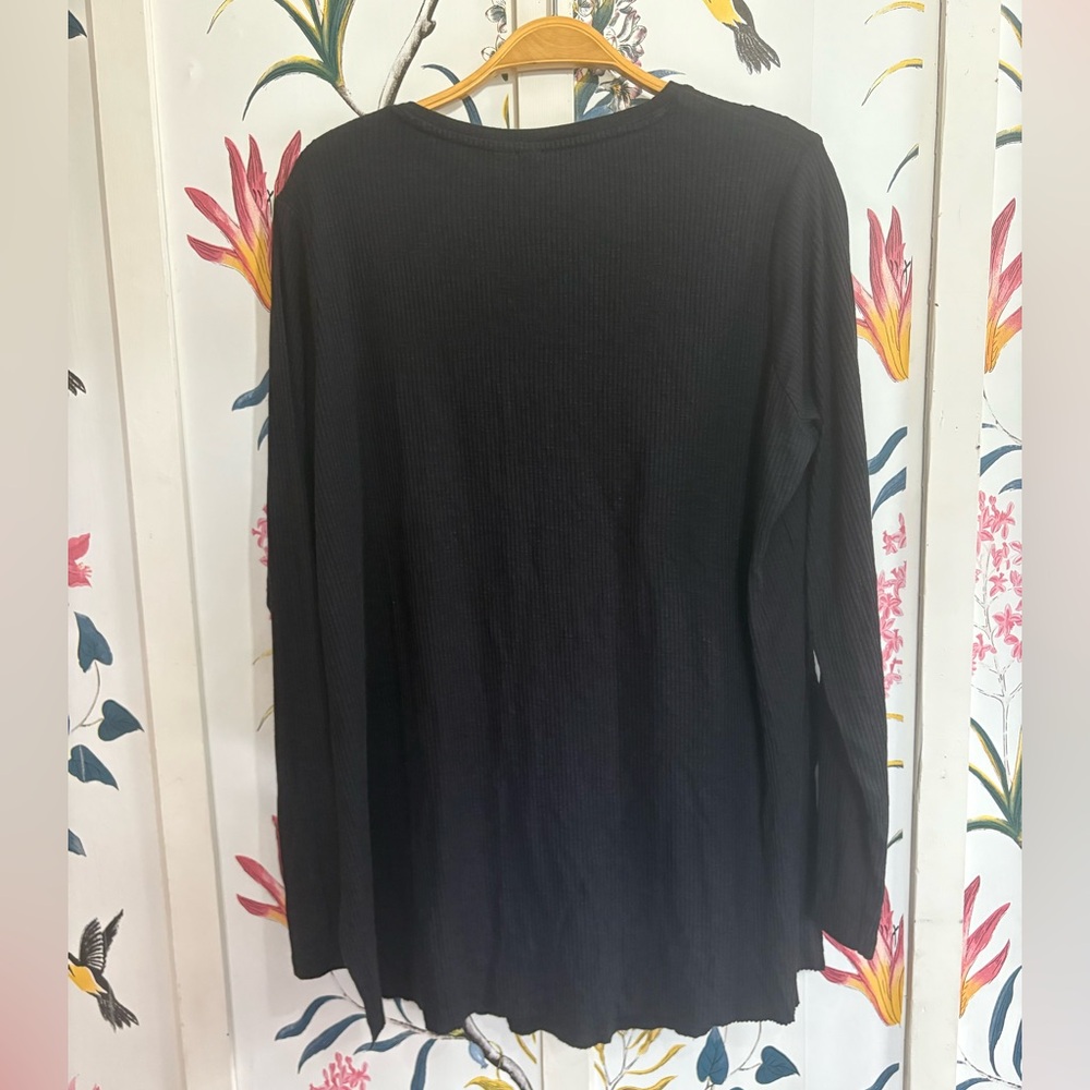 ASOS Charcoal Ribbed Knit Top - Picture 3 of 3